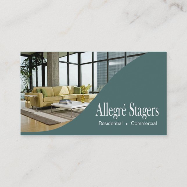 Allegré Stagers Home Staging Interior Design Business Card (Front)
