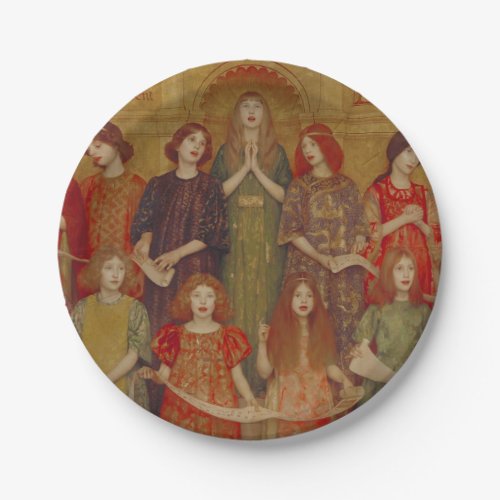 Alleluia by Thomas Cooper Gotch Paper Plates