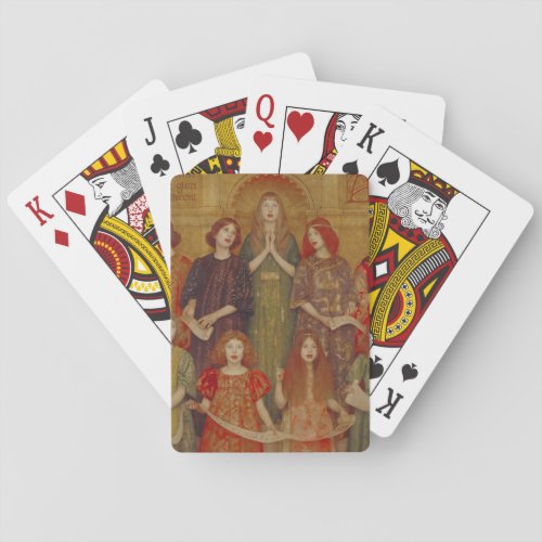 Alleluia by Thomas Cooper Gotch Playing Cards