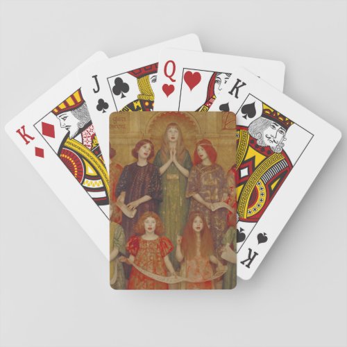 Alleluia by Thomas Cooper Gotch Poker Cards