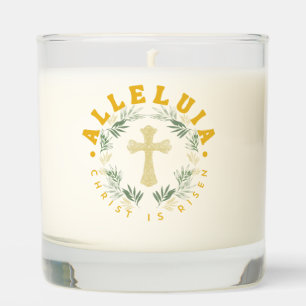 Alleluia Christ is Risen Easter Scented Candle