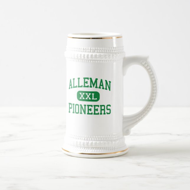 Alleman - Pioneers - High - Rock Island Illinois Beer Stein (Right)