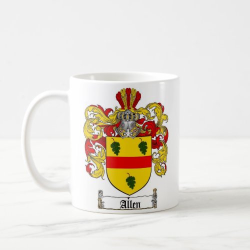 Allen Coat Of Arms Coffee Mug