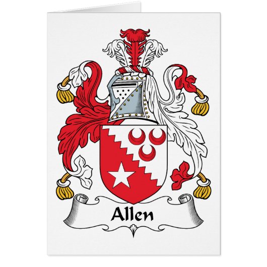 Allen Family Crest Cards (Front)