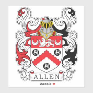 Allen Family Crest Sticker