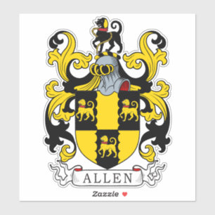 Allen Family Crest Sticker