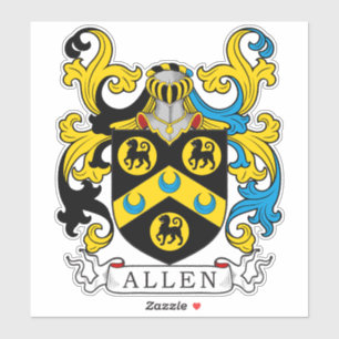 Allen Family Crest Sticker