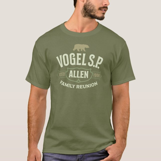 Allen Family Reunion Green T-Shirt (Front)