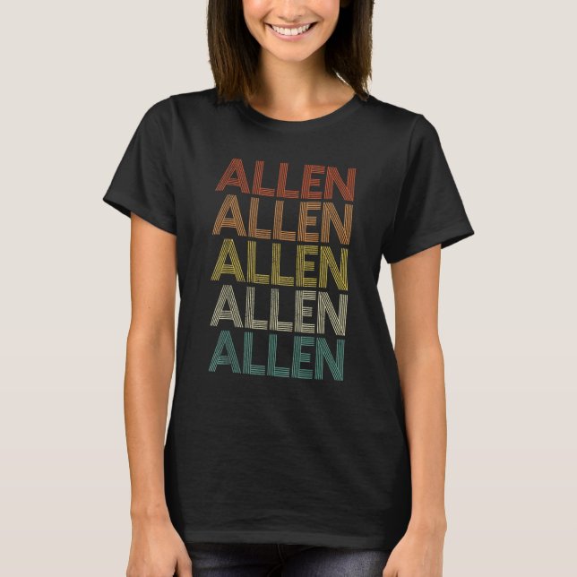 Allen Vintage Retro T-Shirt (Front)
