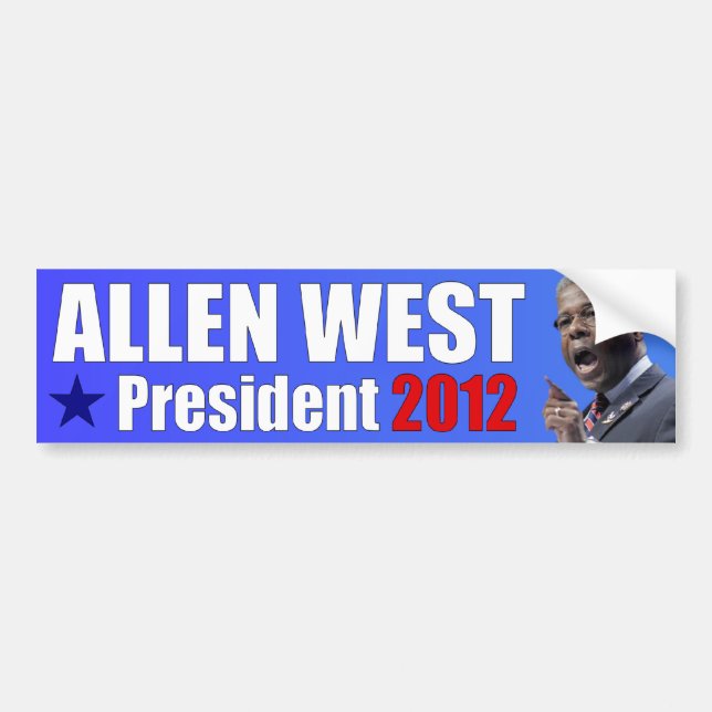Allen West for President - 2012 Bumper Sticker (Front)
