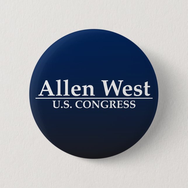 Allen West U.S. Congress Pinback Button (Front)