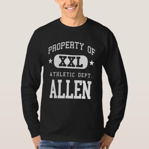 Allen XXL Athletic School Property T_Shirt
