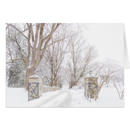 Allenberry Resort Entry in snow Cards (Front Horizontal)
