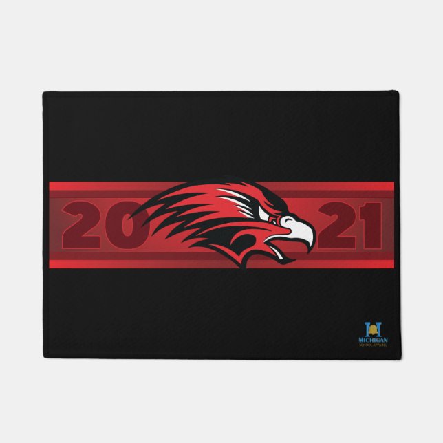 Allendale Falcons #7 Doormat (Front)