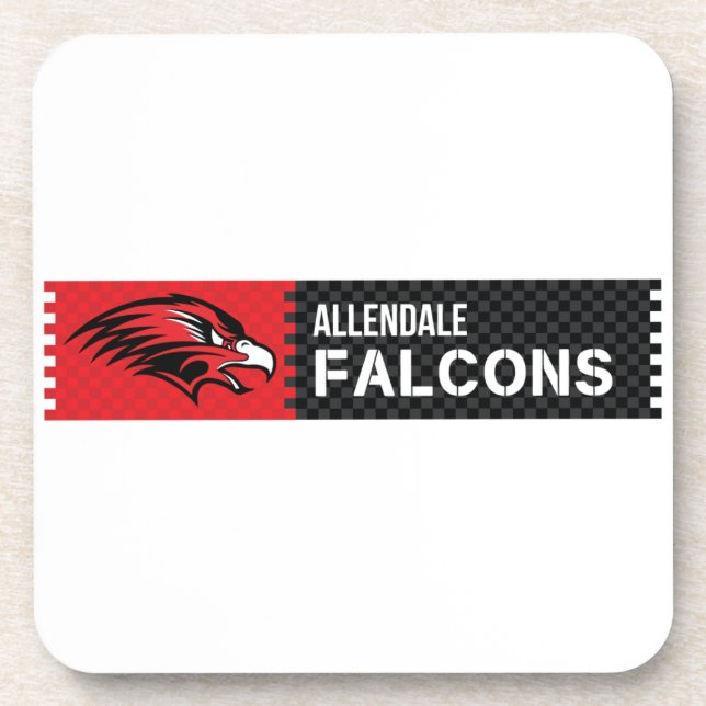 Allendale Falcons Beverage Coaster (Front)