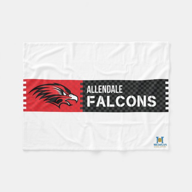 Allendale Falcons Fleece Blanket (Front (Horizontal))