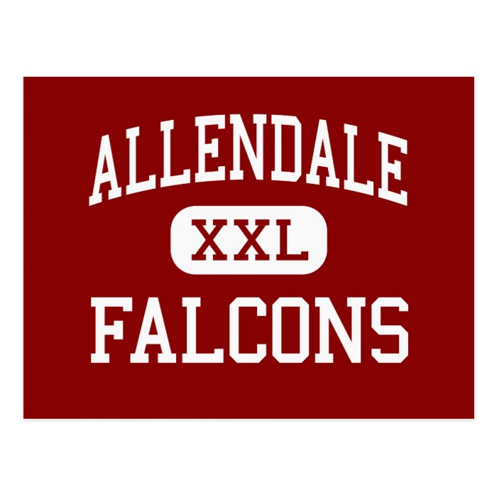 Allendale   Falcons   High   Allendale Michigan Post Card