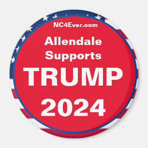 Allendale Supports TRUMP 2024 Fridge Magnet