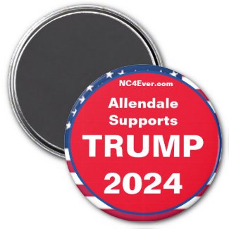 Allendale Supports TRUMP 2024 Fridge Magnet