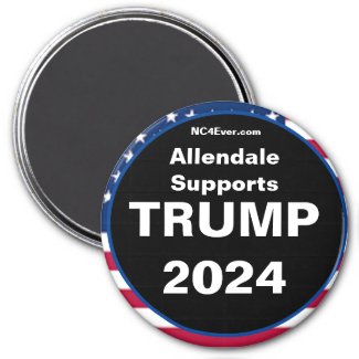 Allendale Supports TRUMP 2024 Fridge Magnet