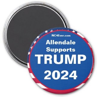 Allendale Supports TRUMP 2024 Fridge Magnet