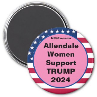 Allendale Women Support TRUMP 2024 Pink Magnet