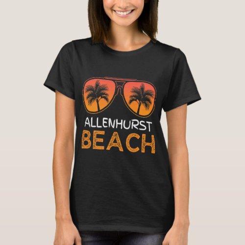 Allenhurst Beach Vintage Retro Summer Family Vacat T_Shirt
