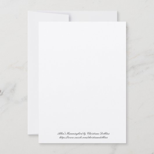 Allen's Hummingbird (Back)