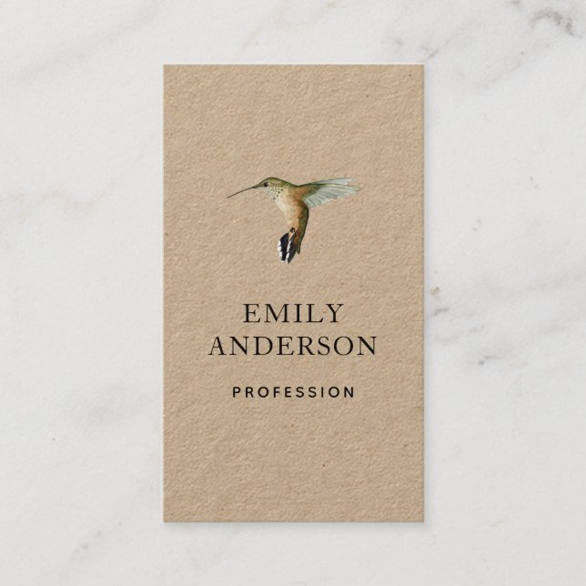 Allen's Hummingbird Business Card (Front)