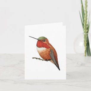 Allen's hummingbird card