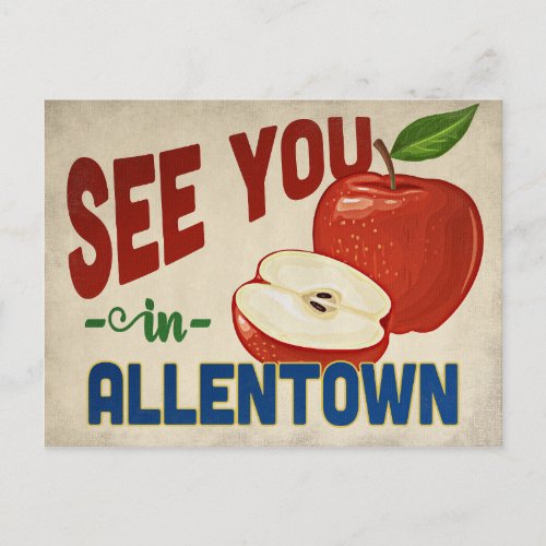 Allentown Pennsylvania Apple _ Vintage Travel Postcard