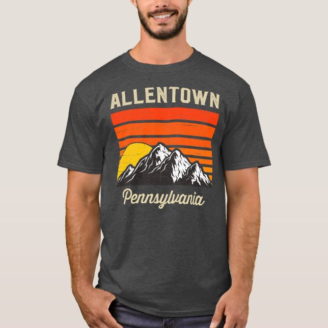 Allentown Pennsylvania Retro City State USA  T-Shirt (Front)