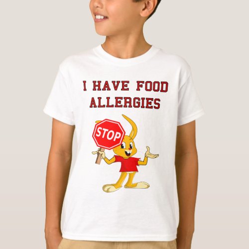 Aller Bunny StopBunny Food Allergies T_Shirt