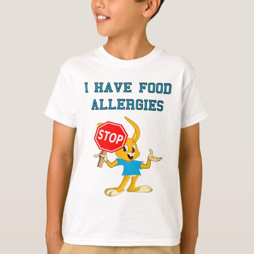 Aller Bunny StopBunny Food Allergies T_Shirt 2