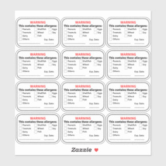 Allergen Food Labels