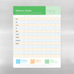 Allergen Intro Tracker US Magnetic Dry Erase Sheet<br><div class="desc">Make allergen tracking simple, consistent, and even a little fun! The Allergen Tolerance Tracker is a reusable dry erase magnet designed to help families introduce and repeat common allergenic foods with confidence. - Features the 9 most common allergens with room to write in your own - OR customize with your...</div>