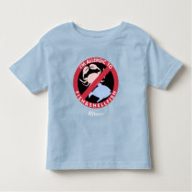 Allergic To Fish Shellfish Allergy Personalized Toddler T-shirt