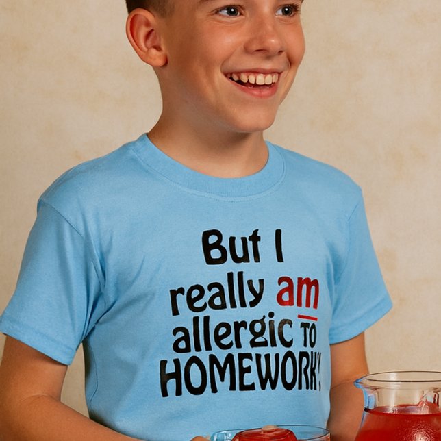 Allergic to Homework Shirt (Creator Uploaded)