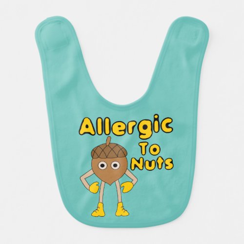 Allergic to Nuts Baby Bib