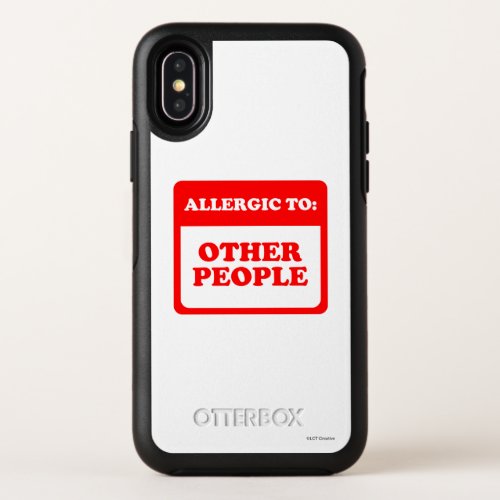 Allergic To Other People OtterBox Symmetry iPhone X Case