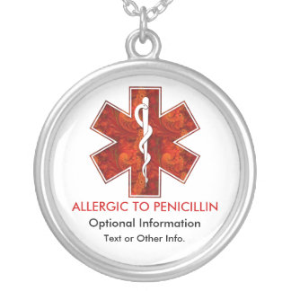 Allergic to Penicillin Medical   Necklace