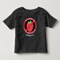 Allergic To Strawberries Kids Allergy Personalized Toddler T-shirt