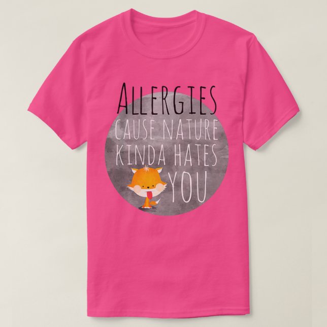 allergies Agat T-Shirt (Design Front)
