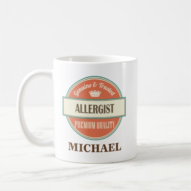 Allergist Personalized Office Mug Gift (Left)