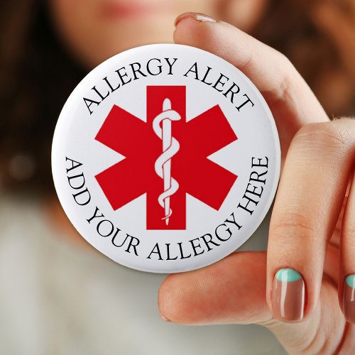 Allergy Alert custom add your allergy Warning Button