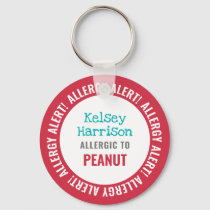 Allergy Alert Customized Kids School Keychain