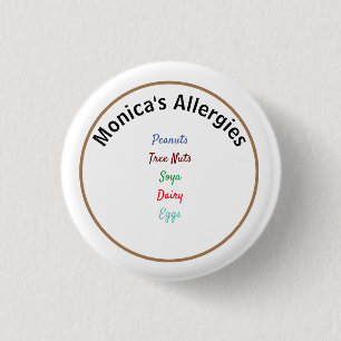 Allergy Alert Editable Name Button