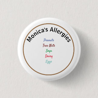 Allergy Alert Editable Name Button
