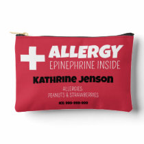 Allergy Alert Epinephrine Inside Custom Emergency Accessory Pouch