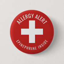 Allergy Alert Epinephrine Inside Medical Emergency Button